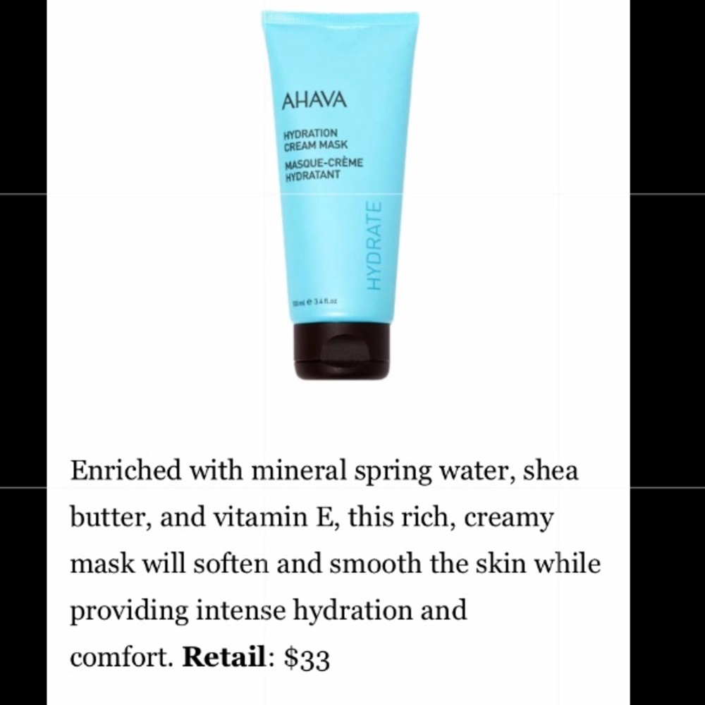 AHAVA HYDRATION CREAM MASK